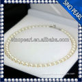 AA 9-10MM Top Quality Classical Freshwater Pearl Big Round Pearl Necklace